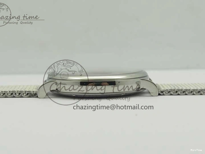 MIROTIME 1218 Portofino IW356501 SS V3 MK 1:1 Best Edition Blue Dial On SS Mesh Bracelet MIYOTA Timeless 7194